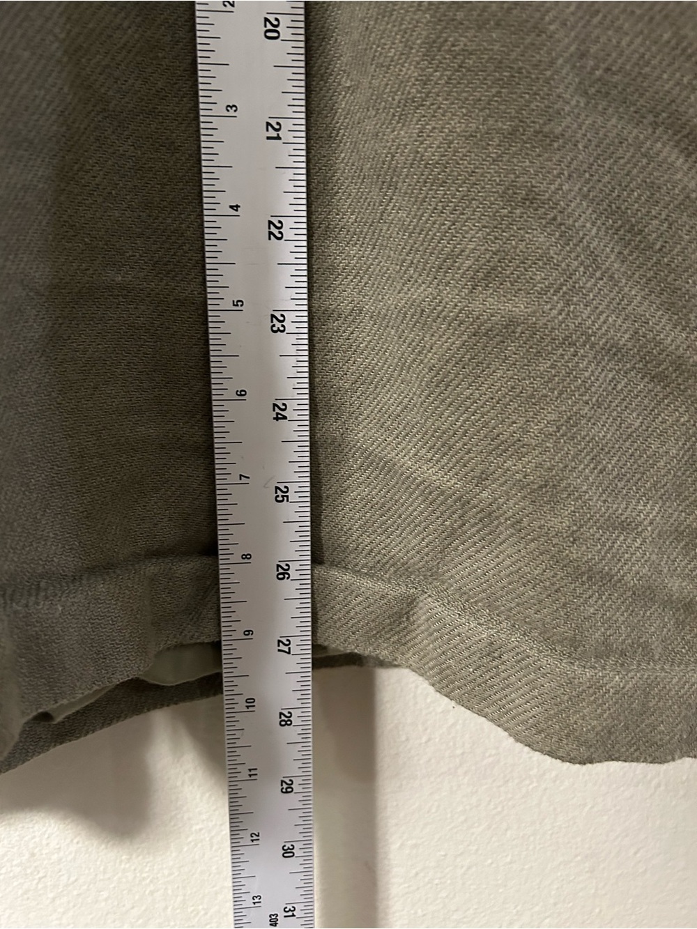 Zara Hooded Full Zip Olive Green Jacket Mens XL Cropped Long Sleeve Pockets - Picture 10 of 12